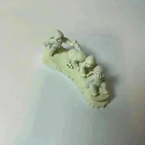 Department 56 Snowbabies "I'M RIGHT BEHIND YOU"‎ Pewter Miniature Figurines Box - Picture 1 of 7